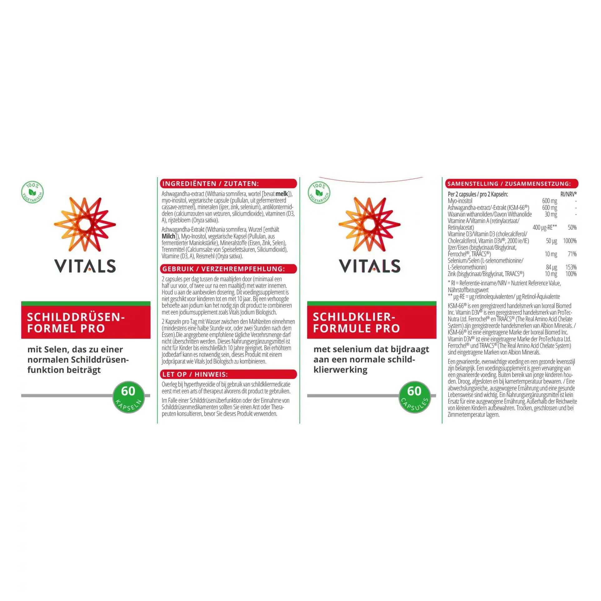 Vitals Schildklierformule Pro 60 capsules