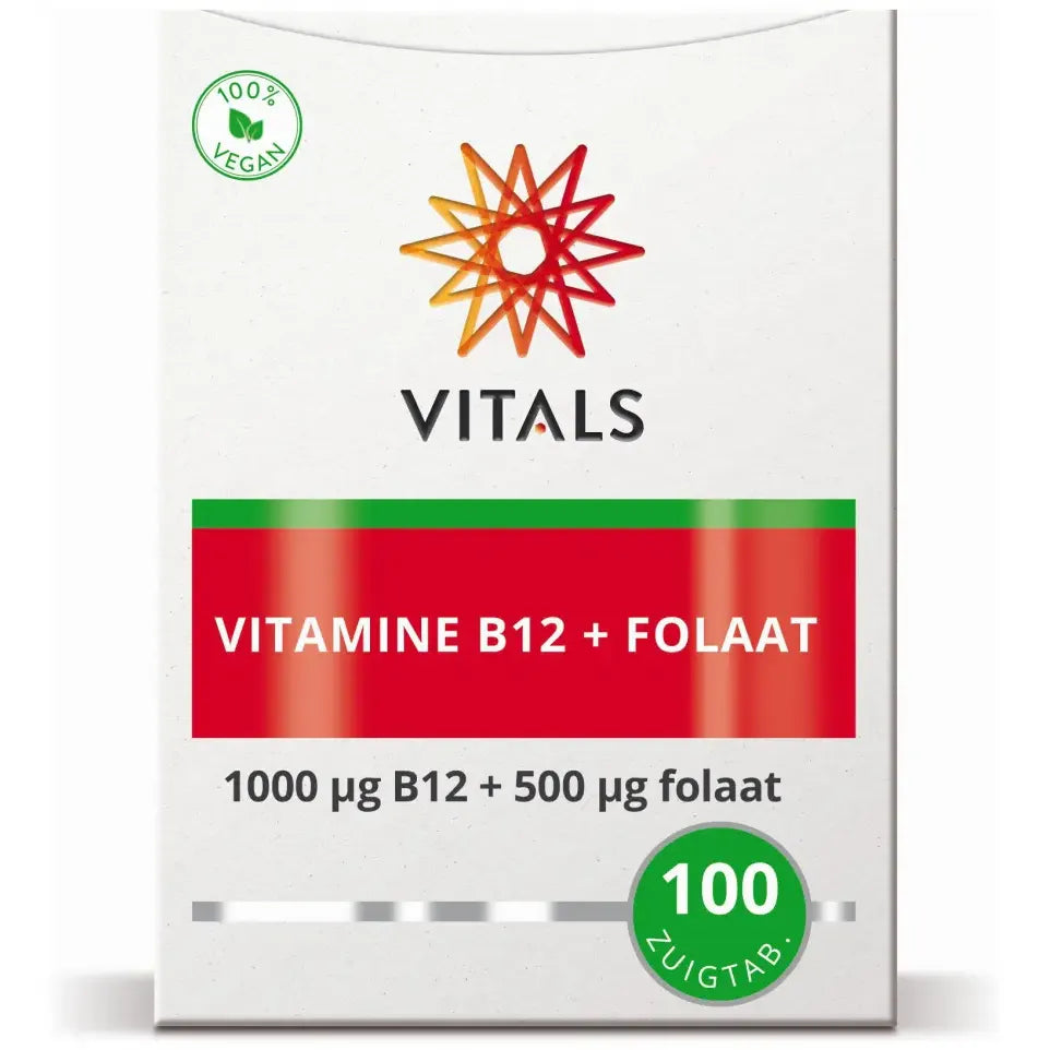 Vitals Vitamine B12 + Folaat 100 tabletten
