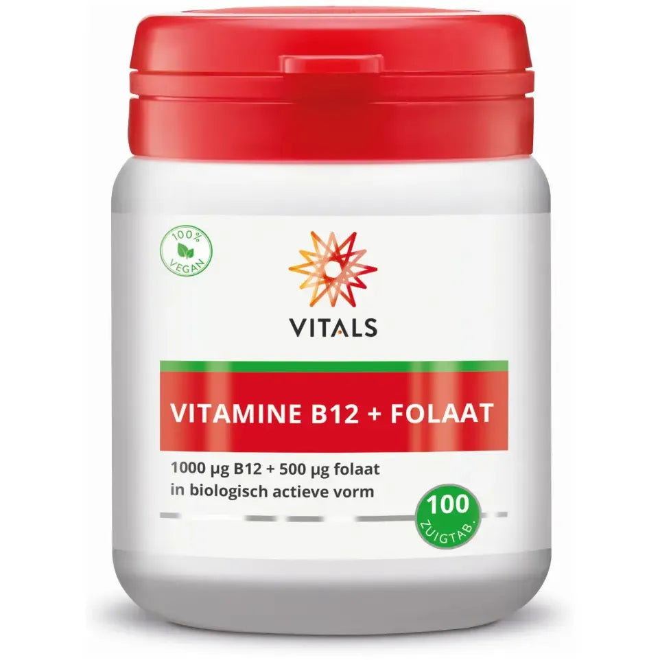Vitals Vitamine B12 + Folaat 100 tabletten