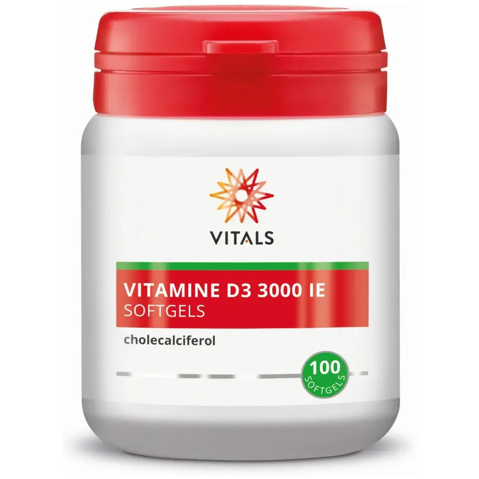 Vitals Vitamine D3 75 mcg 100 softgels (afbeelding 1)