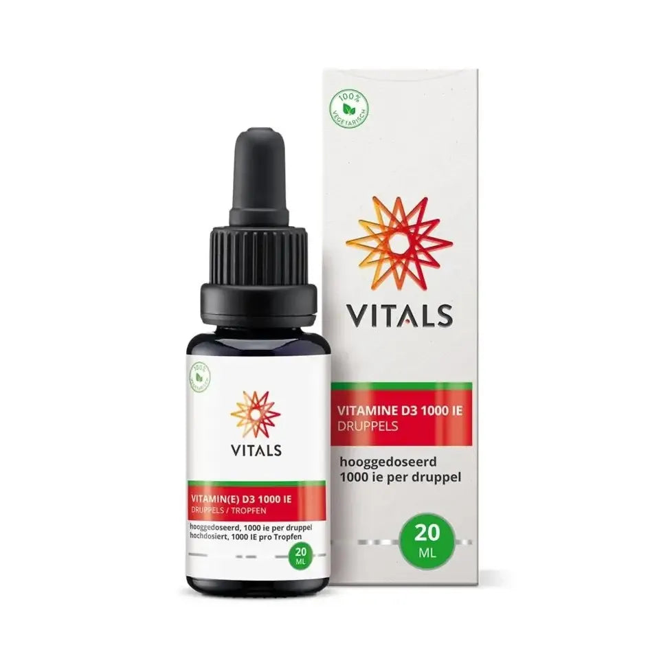 Vitals Vitamine D3 druppels 1000IE 20 ml