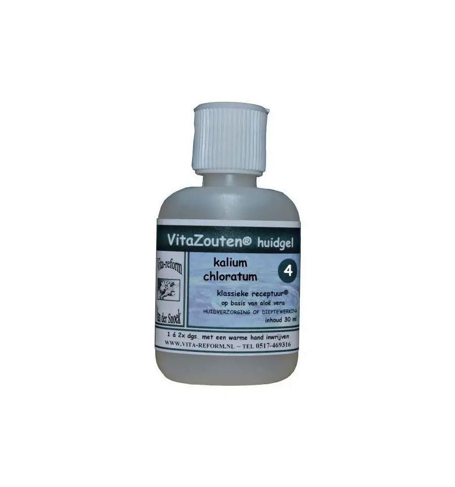 Vitazouten Kalium muriaticum/chloratum huidgel Nr. 04 30 ml