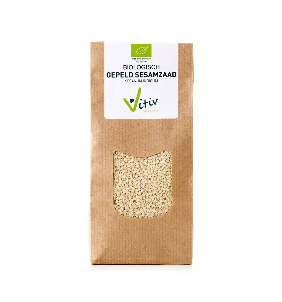 Vitiv Sesamzaad wit gepeld 500 gram