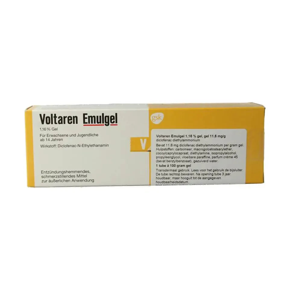 Voltaren Emulgel Duitse verpakking 100 gram