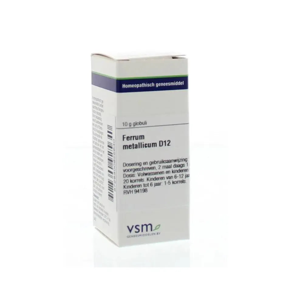 VSM Ferrum metallicum D12 10 gram globuli