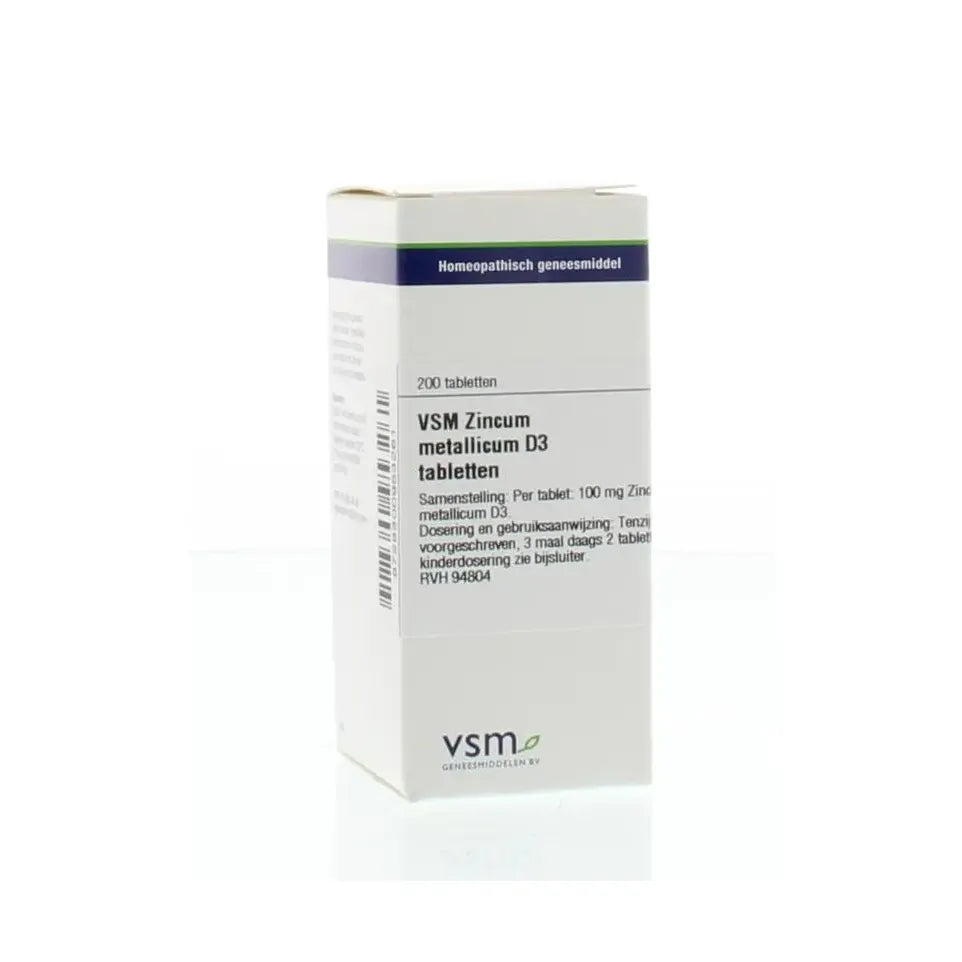 VSM Zincum metallicum D3 200 tabletten
