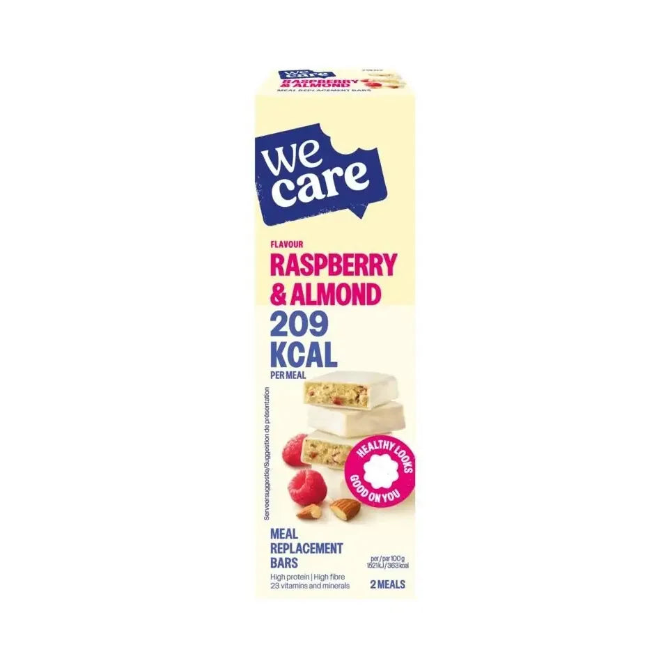 Wecare Bars raspberry almond 116 gram
