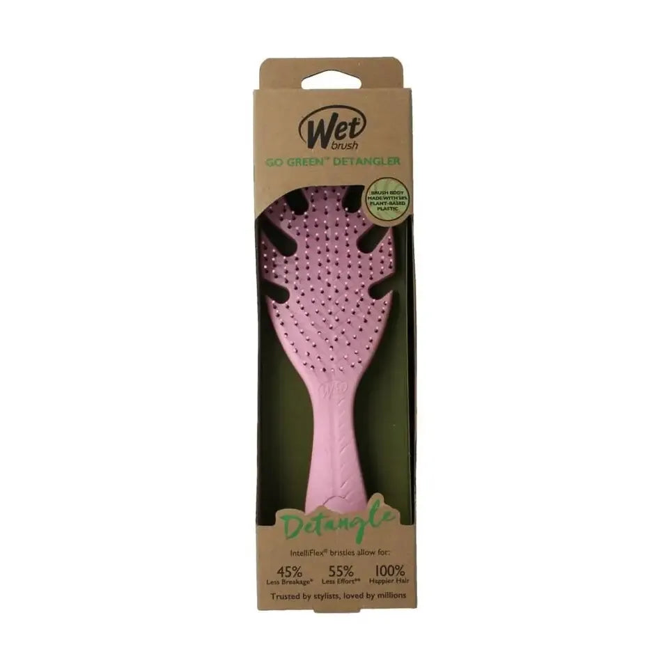 Wetbrush Go green detangler pink