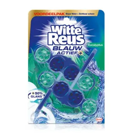 Witte Reus Toiletblok blauw actief eucalyptus 100 gram