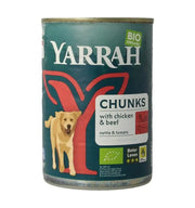 Yarrah Hond brok rund in saus biologisch 405 gram