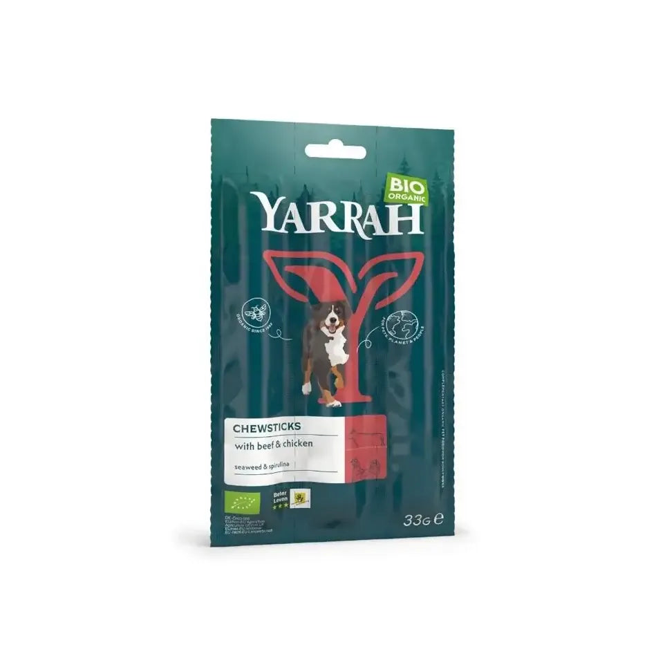 Yarrah Hond kauwstaafjes biologisch 33 gram