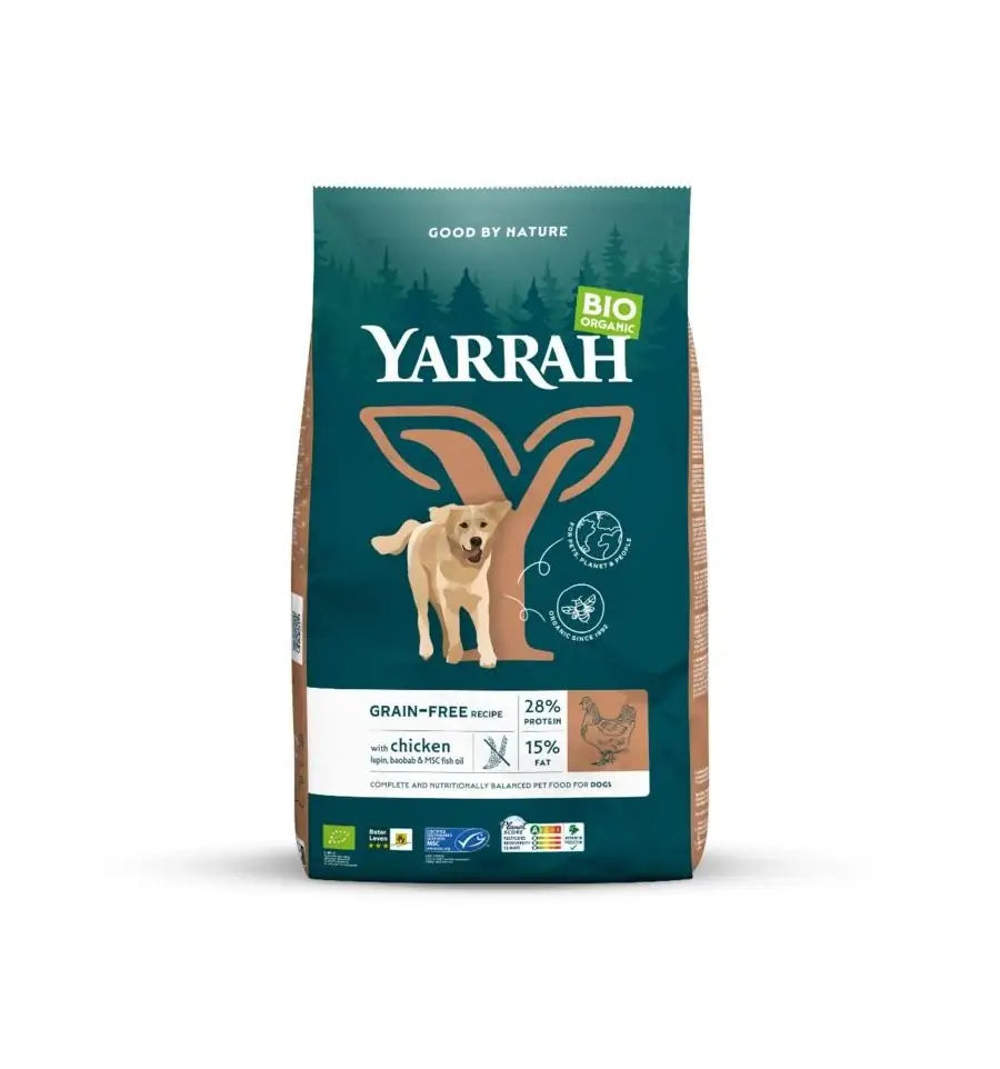 Yarrah Hondenvoer grainfree biologisch 10 kg