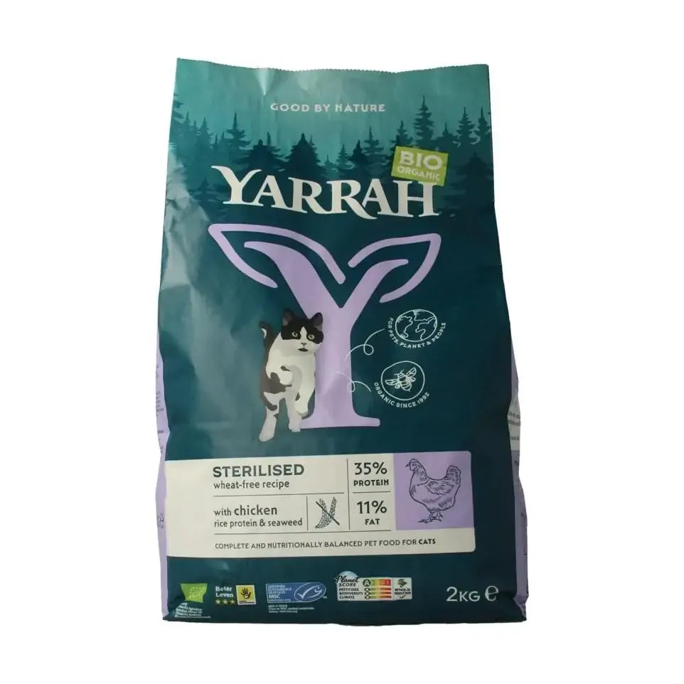 Yarrah Kattenvoer voor gesteriliseerde kat wheat-free biologisch 2 kg