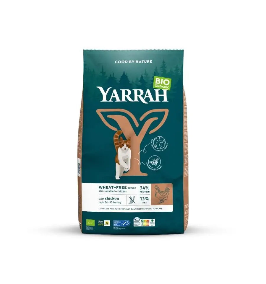 Yarrah Kattenvoer wheat-free biologisch 10 kg