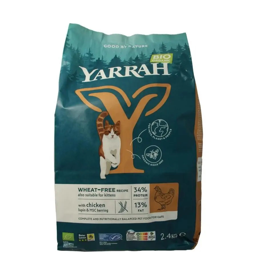 Yarrah Kattenvoer wheat-free biologisch 2400 gram