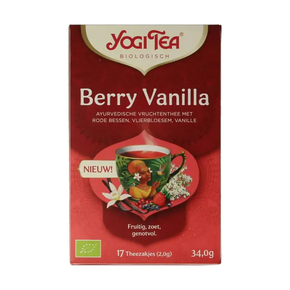 Yogi Tea berry vanilla biologisch 17 stuks