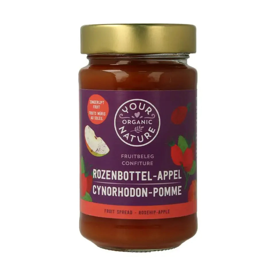 Your Organic Nature Fruit beleg rozenbottel biologisch 250 gram