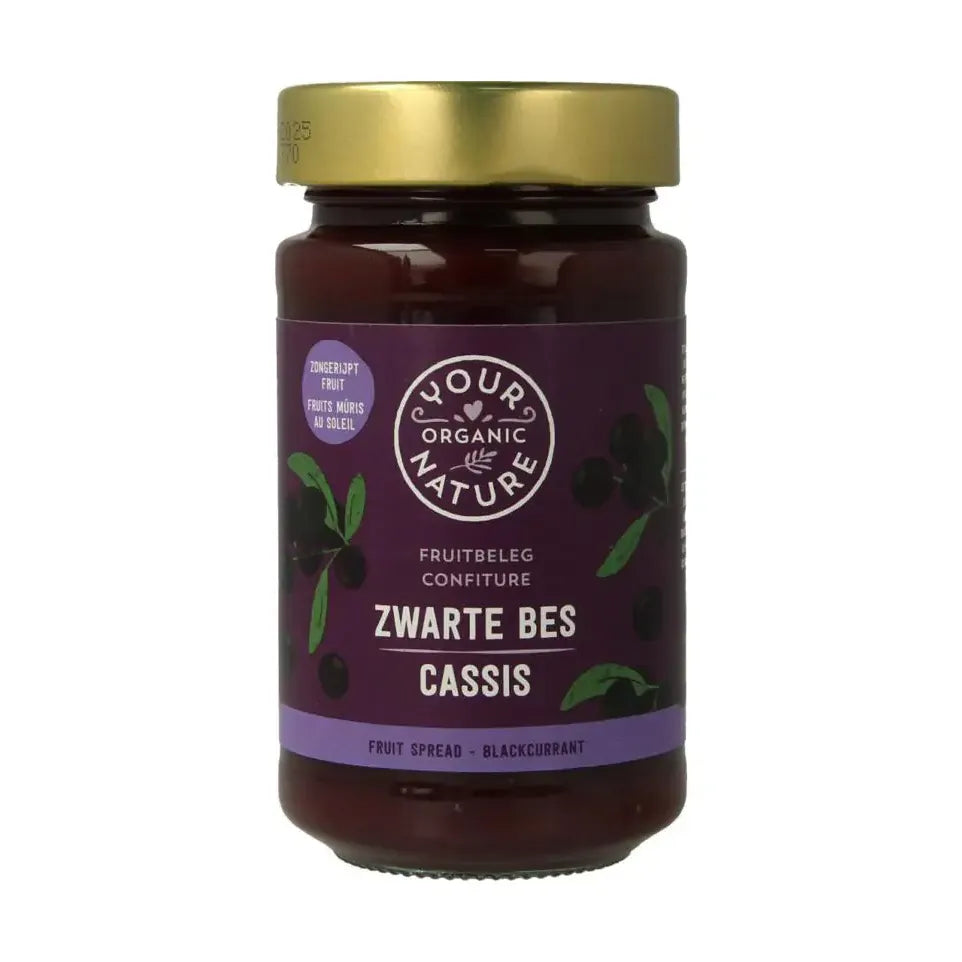 Your Organic Nature Fruit beleg zwarte bes biologisch 250 gram