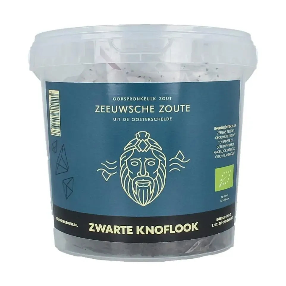 Zeeuwsche Zoute Zout met zwarte knoflook 1 kg