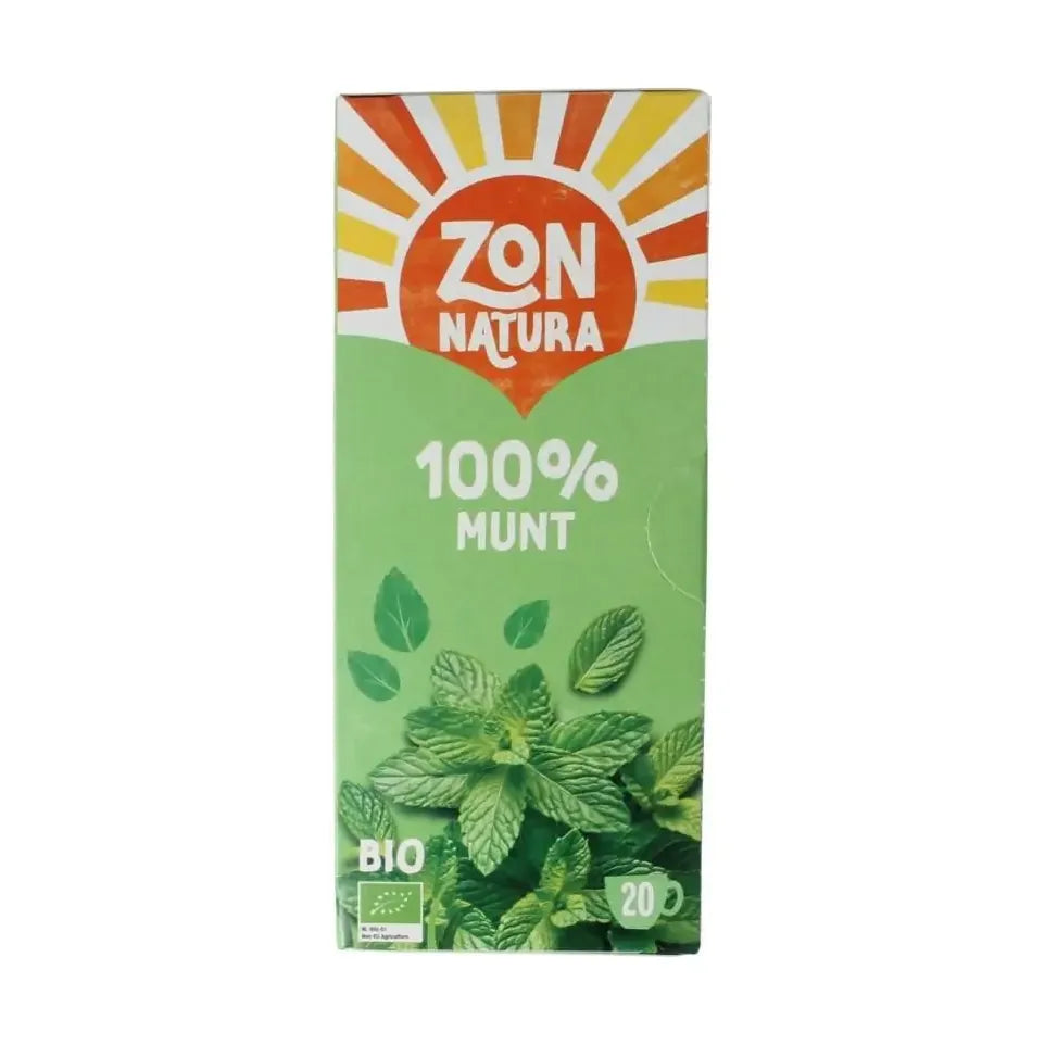 Zonnatura Munt thee 100% 20 zakjes