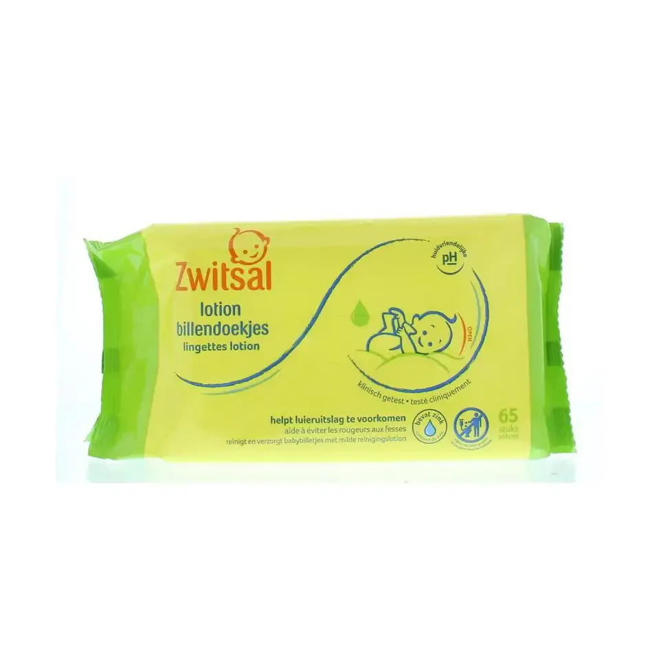 Zwitsal Billendoekjes lotion 65 stuks